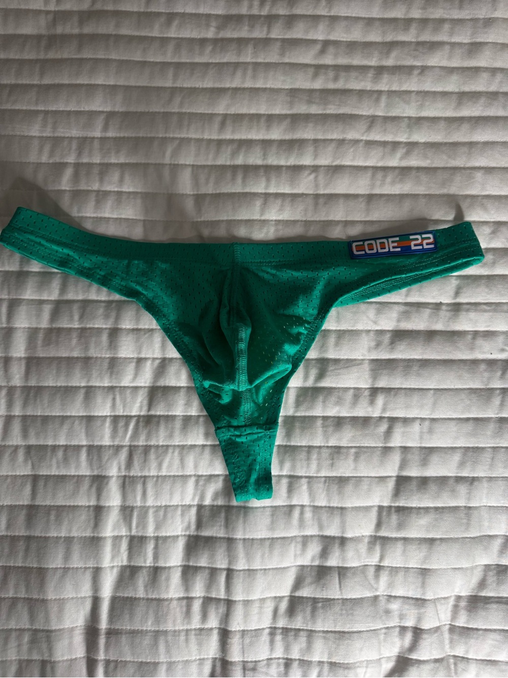 CODE 22 Men’s Green Microfiber Thong